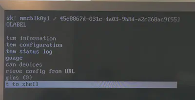 A picture of a screen with the leftmost 3 letters of every line of text missing due to misalignment.